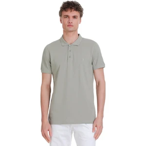 Haki Regular Fit 100% Pamuk Polo Yaka Tişört