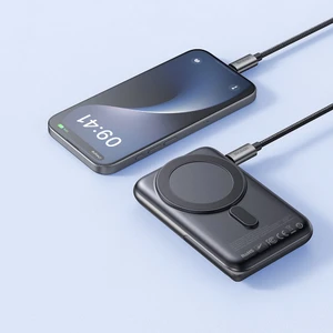 MC-1511 20W 10000 Mah Katlanabilir  Magsafe Powerbank Siyah