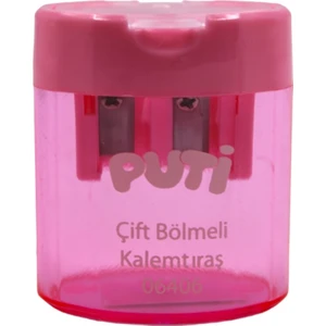 Çift Bölmeli Şeffaf Kapak Kalemtıraş 06406