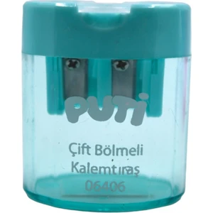 Çift Bölmeli Şeffaf Kapak Kalemtıraş 06406
