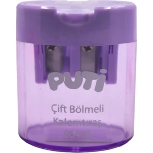 Çift Bölmeli Şeffaf Kapak Kalemtıraş 06406