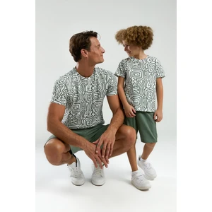 Erkek Yeşil Bermuda Takım