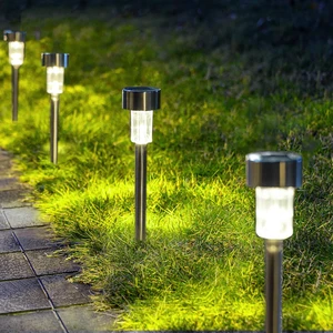 Solar Bahçe Lambası 10’lu Set Direk Aydınlatma – Güneş Enerjili LED Işık, Su Geçirmez, Dış Mekan Aydınlatması, Kolay Kurulum, Enerji Tasarruflu, Modern Tasarım