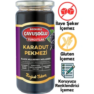 Bozkırlı Çavuşoğlu Soğuk Sıkım Karadut Pekmezi 620g Glukoz Içermez