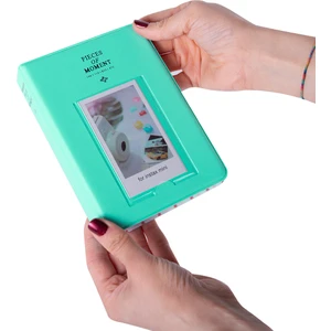 65 Fotoğraf Kapasiteli Pencereli Yeşil Instax Polakart Fotoğraf Albümü