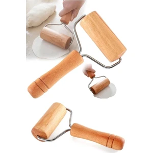 Ahşap Açıcı Merdane Saplı Rulo Hamu