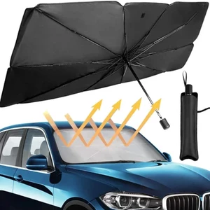 Extra Market Oto Araba Güneşlik Şemsiye Tip Ön Cam Güneş Önleyici Katlanabilir