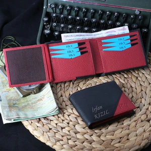 Hky Premium Lüx  Hakiki Deri Isme Özel Erkek Cüzdan