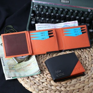 Hky Premium Lüx   Deri Isme Özel Erkek Cüzdan