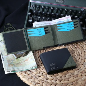 Hky Premium Lüx   Deri Isme Özel Erkek Cüzdan