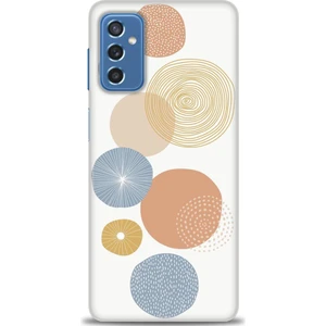Samsung Galaxy M52 5g Kılıf Hd Baskılı - Mavi Daireler