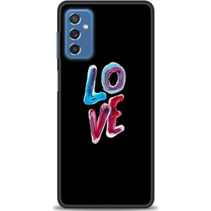 Samsung Galaxy M52 5g Kılıf Hd Baskılı - Renkli Love
