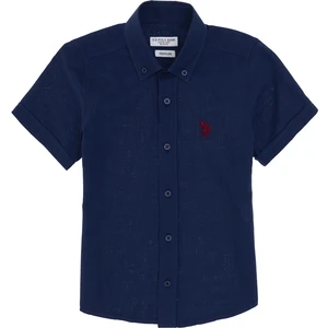 U.s. Polo Assn. Erkek Çocuk Lacivert Gömlek Kısa Kollu 50306567-VR033