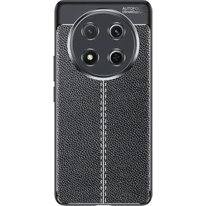 Honor Magic 7 Lite Kılıf Deri Görünümlü Kamera Korumalı Premium Siyah Kılıf