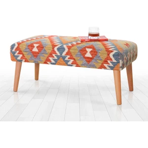 Beshir Kilim Bench Puf- Rumi