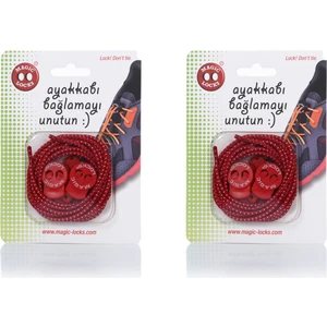Magic Locks  Yuvarlak Akıllı Ayakkabı Bağcık 2'Li Set
