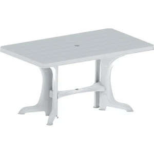 SY-2580 Beyaz Plastik Dikdörtgen Kapalı Masa 80 x 140  cm