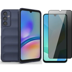 Samsung Galaxy A16 Kılıf Esnek TPU Oyuklu Arka Yüzey Tasarımlı Zore Etnik Silikon Kapak + Hayalet Ekran Koruyucu