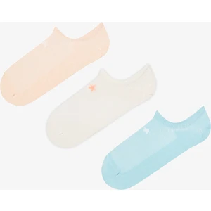 Mini Bowtie Mavi Pembe 3lü Sneaker Çorap