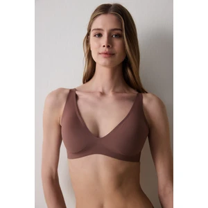 Invisible Ribbed Kahverengi Sütyen