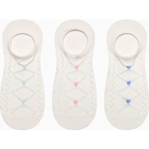 Jacquard Dots 3lü Sneaker Çorap