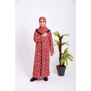 Kız Çocuk Desenli Namaz Elbisesi