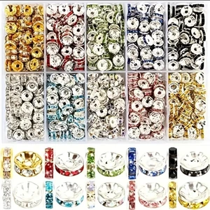 Yiğit Aksesuar 100 Adet Pirinç Renkli Rondela Kolye Bileklik Tesbih Ara Aparatı Takı Yapım Malzemeleri