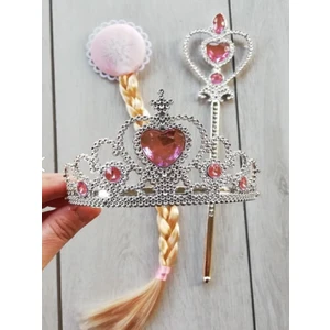 Elsa Saç ve Taç Asa Seti