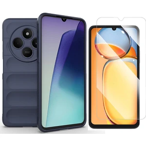Xiaomi Redmi 14C 4G Kılıf Esnek TPU Oyuklu Arka Yüzey Tasarımlı Zore Etnik Silikon Kapak + Nano Ekran Koruyucu