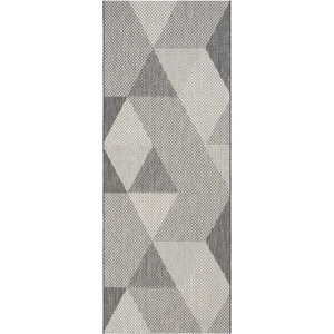 Cool Halı Grande 03 Gri Kaymaz Taban Yolluk Uzun Hol Koridor Halısı İnce Yıkanabilir Dokuma Kilim Halı Yolluk