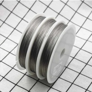 Yiğit Aksesuar 3 Rulo 0.35 mm Dayanıklı Güçlü Çizgi Paslanmaz Çelik Tel Kaplan Kuyruğu Tel Takı Malzemesi