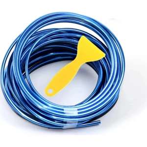 Extra Market Mavi Trim Fitil Araç Içi Torpido Fitil Yeni Nesil Nikelaj Ip Şerit 5m
