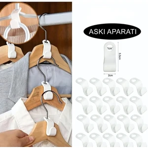 Askı Aparatı 10 Adet Dolap Içi Düzenleyici Gömlek Elbise Pantolon Giysi Askı Kancası Askı Çoklayıcı