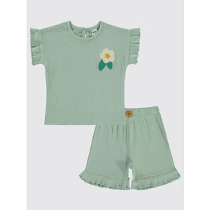 Civil Baby Kız Bebek Şortlu Takım 6-18 Ay Mint
