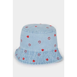 Kız Çocuk Kalpli Jean Bucket Şapka C0589A825SM