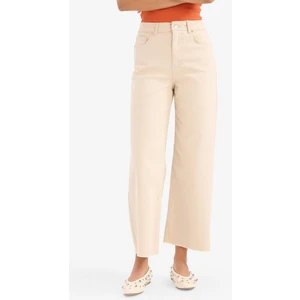 Culotte Gabardin Kumaş Pantolon Yüksek Bel Geniş Paça C7535AX25SP