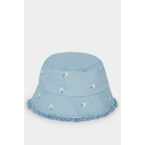 Kız Çocuk Nakışlı Jean Bucket Şapka D8412A825SM