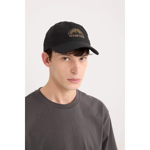 Erkek Nakışlı Pamuklu Cap Şapka D7825AX25SM