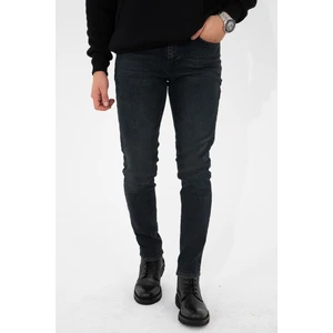 Hlt Jeans Erkek Taşlamalı Antrasit  Slim Fit Pantolon Hlt HE001935