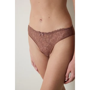 Lotus Lace Kahverengi Slip
