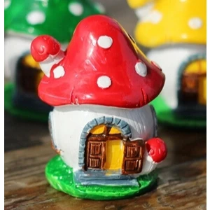 4,6cm Mini Mantar Ev Silikon Kalıp K-261