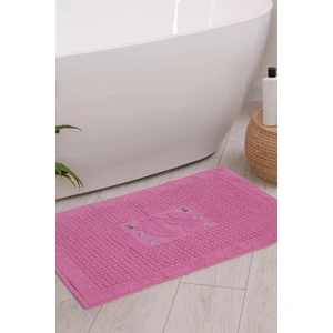 Banyo Çiçekli Pamuklu Ayak Havlusu 50 x 70 cm