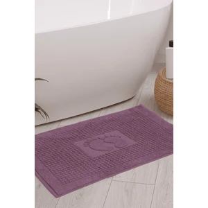 Banyo Kareli Ayak Desenli Pamuk Ayak Havlusu 50 x 70 cm