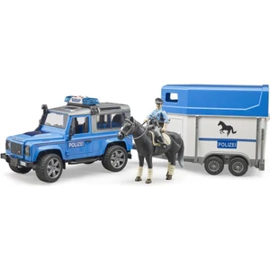 Land Rover Polis Aracı At Nakil Römorku Memur ve Atı  BR02588