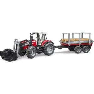 M.ferguson 7480 Kepçeli Traktör & Kütük Taşiyan Römork BR02046