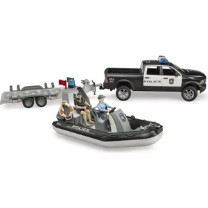 Ram 2500 Polis Aracı, Römork, Zodyak, 2 Figür ve Aks BR02507