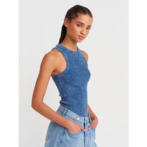 20652 Fitilli Kolsuz Top-Indigo