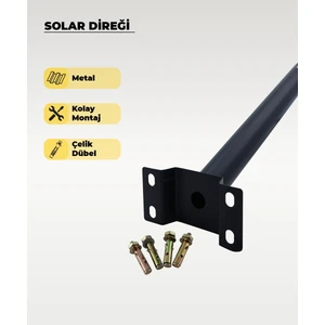 Solar Aydınlatma Duvara Montaj Direği