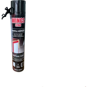 Wings Star Montaj Köpüğü Ses ve Isı Yalıtımı Boşluk Kapatma Pencere ve Kapı Montajı 750 ml (600GR)
