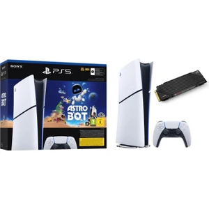 Playstation 5 Slim Digital Versiyon - Astro Bot Oyun ve Verbatim 2tb Gen4 SSD  (Bilkom Garantili)